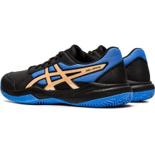 Asics Buty tenisowe Gel Game 7 Clay/na korty czarne/niebieskie Dziecięce